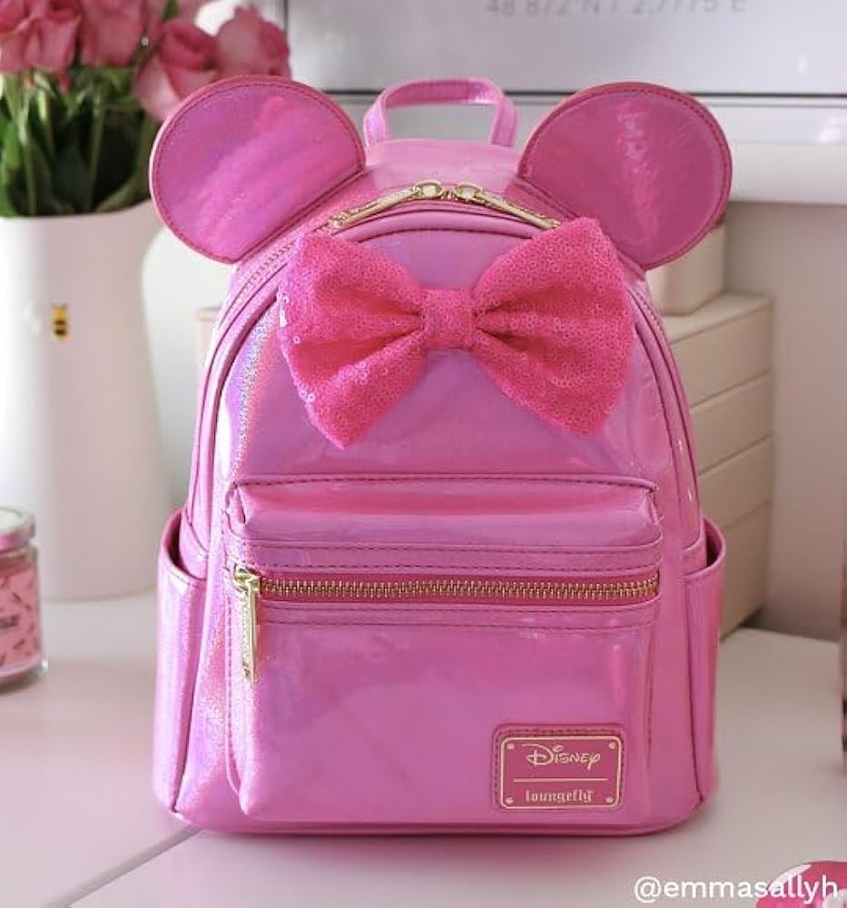 Disney×Loungefly ミニーショルダーバッグ Amazon.co.jp: Loungefly ディズニー ミニーマウス グリッター
